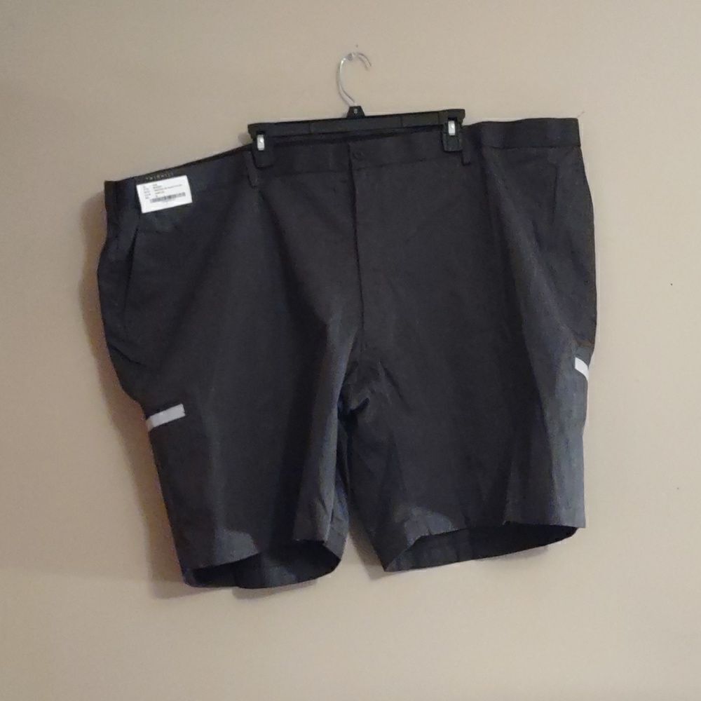 New TwinHill Men's Size‎ 56 soft black industrial shorts reflective stripe